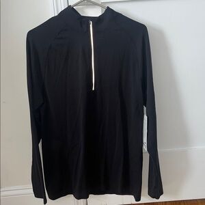 lululemon athletica Black Metal Vent Tech Half Zip